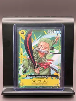 2023 Roronoa Zoro P-042 PROMO Saikyo Jump 9 ONE PIECE Card Japanese - Image 1
