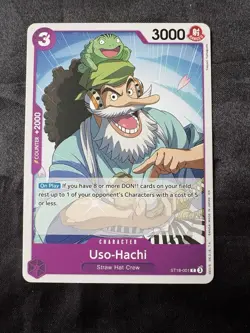 One Piece CCG Uso-Hachi ST18-001 Starter Deck 18 Regular Character Card English - Image 1