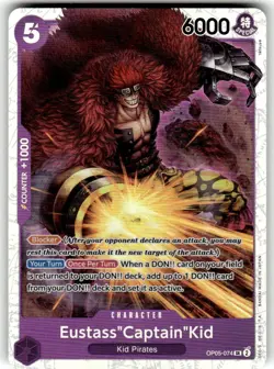 One Piece TCG Eustass Captain Kid OP05-074 SR Foil Reprint NM The Best- PRB-01 - Image 1