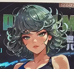 Tatsumaki One Punch Man Sexy Anime Bikini Waifu Comic Card - Image 1
