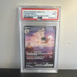 Pokemon TCG Charizard EX Scarlet & Violet 151 Card 199/165 PSA 9 - Image 1