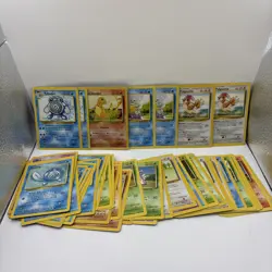 Pokemon Base Set Lot 47 Cards – Squirtle Charmander Onix Pidgetto + More Dupes! - Image 1