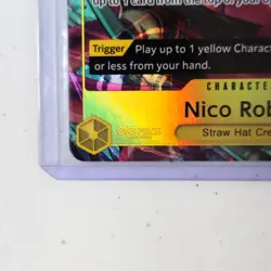 One Piece: English Yellow "Nico Robin" OP09-107 Foil R Alternate Alt Art Card - Image 3