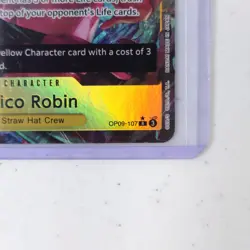 One Piece: English Yellow "Nico Robin" OP09-107 Foil R Alternate Alt Art Card - Image 4