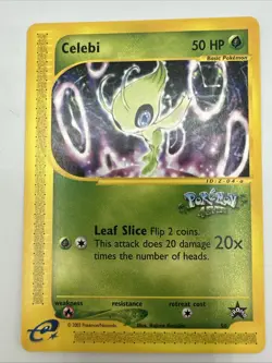 Celebi 2002 Pokemon Card League E-Reader Black Star Promo # 50 - Image 2