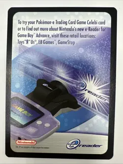 Celebi 2002 Pokemon Card League E-Reader Black Star Promo # 50 - Image 5