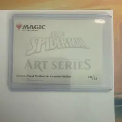 Kraven, Proud Predator (28/54) Art Series NM (Art Card) [MTG] - Image 3