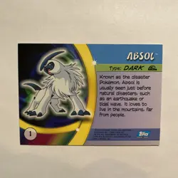 Absol Pokemon Advanced Challenge Topps TCG Card 2004 #1 - Image 2