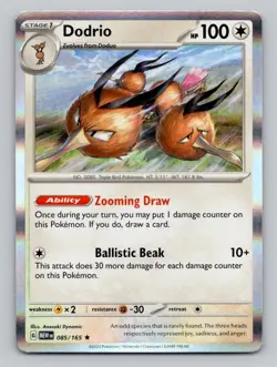 Holo Dodrio #085/165 Rare Prize Pack Series Cards Pokemon - Image 1