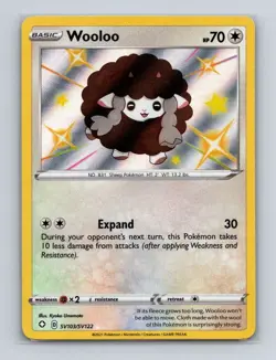 Wooloo SV103 2021 Pokemon Shining Fates Shiny Vault Holo Rare Card NM+ - Image 1