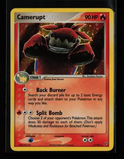 Camerupt 4/107 Holo Rare Deoxys Pokemon Card - Image 1