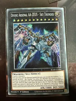 LP EU Print Divine Arsenal AA-ZEUS - Sky Thunder Secret Rare Yu-Gi-Oh! Card - Image 1