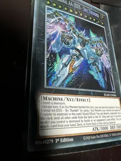 LP EU Print Divine Arsenal AA-ZEUS - Sky Thunder Secret Rare Yu-Gi-Oh! Card - Image 3