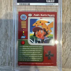 PSA 9 1999 TOPPS POKEMON SERIES 1 BLUE FOIL CHARACTER CARDS ASH KETCHUM TV1 - Image 3