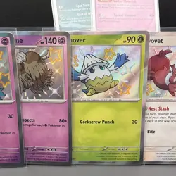 Pokemon Paldean Fates Baby Shiny Lot of 7 Cards English Holo - Image 4