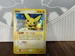 Pokemon TCG EX Emerald Pichu Stamped Reverse Holo Card 59/106 (2005) - Image 1