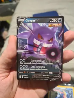 Gengar V 156/264 - SWSH Fusion Strike - Ultra Rare - Pokemon TCG English Card Nm - Image 1