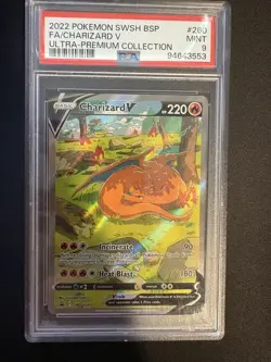 PSA 9 MINT Charizard V UPC Promo SWSH260 Sword & Shield Pokemon TCG Holo Card - Image 3