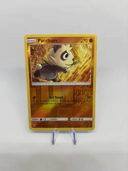 65/131 Pancham Reverse Holo Sun & Moon Forbidden Light Pokemon TCG Card 2018 NM - Image 1