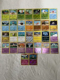 Pokemon TCG Asako Ito Crochet Pokemon 30 Card Lot – No Duplicates – LP/NM - Image 1