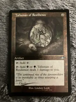 Magic MTG - Talisman of Resilience (Retro Frame) (Foil Etched) - Modern Horizons - Image 1