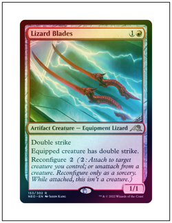 1x Lizard Blades, Foil, Magic the Gathering MTG NM - Image 1
