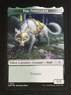 MTG Murders at Karlov Manor Voja Fenstalker Token 0013 NM - Image 1