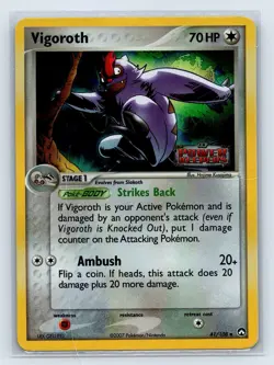 Pokemon Vigoroth 41/108 EX Power Keepers Reverse Holo Stamped - Image 1