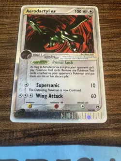Pokemon TCG Aerodactyl EX Ultra Rare Holo Card 94/100 E-Reader Nintendo 2003 LP - Image 2