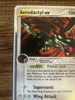 Pokemon TCG Aerodactyl EX Ultra Rare Holo Card 94/100 E-Reader Nintendo 2003 LP - Image 3