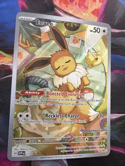 Pokemon TCG Eevee 173 Holo Promo Prismatic Evolutions Pokemon Center NM - Image 2