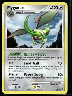 2009 Pokemon Platinum Rising Rivals 5 Flygon Holo LP - Image 1