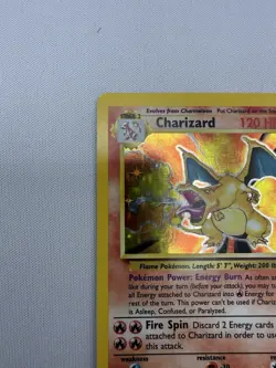 Pokemon TCG WoTC Vintage Base Set Charizard Holo Rare 4/102 LP See Photos - Image 2