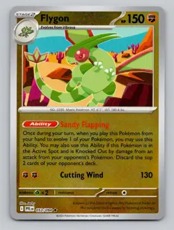 Reverse Holo Flygon 053/094 Rare ME02: Phantasmal Flames Pokemon - Image 1
