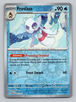 Reverse Holo Froslass 053/167 Rare SV06: Twilight Masquerade Pokemon - Image 1
