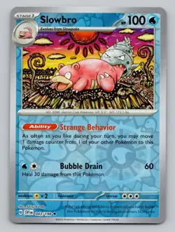 Reverse Holo Slowbro 043/198 Rare SV01: Scarlet & Violet Base Set Pokemon - Image 1