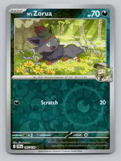 Reverse Holo N's Zorua 097/159 Common SV09: Journey Together Pokemon - Image 1