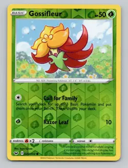 Reverse Holo Gossifleur 020/202 Common SWSH01: Sword & Shield Base Set Pokemon - Image 1