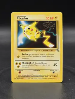 Pokemon Pikachu TCG Gold Stamp #4 Black Star First Movie Promo 1999 - Image 1