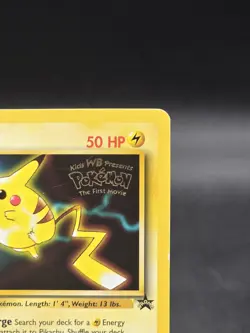 Pokemon Pikachu TCG Gold Stamp #4 Black Star First Movie Promo 1999 - Image 3