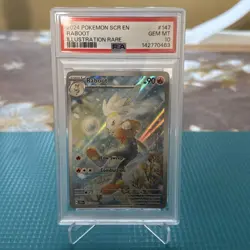 PSA 10 Raboot 147/142 Stellar Crown IR Illustration Rare / Pokemon TCG - Image 1