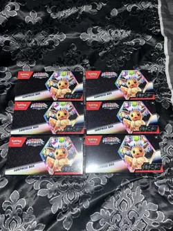 (SIX) (6) Pokemon TCG Prismatic Evolutions 💎 Surprise Box NEW, FACTORY SEALED - Image 2