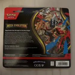 Pokemon TCG - Mega Evolution Triple Pack Blister Pysduck - New & Sealed - Image 2