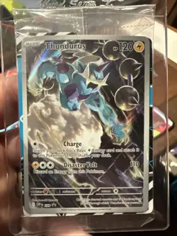 Pokemon Black Bolt - THUNDURUS SVP 209 Black Star Promo - SEALED w/ Dividers - Image 1