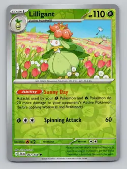 Reverse Holo Lilligant 007/159 Common SV09: Journey Together Pokemon - Image 1