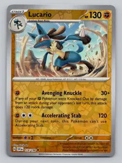 Reverse Holo Lucario 114/198 Uncommon SV01: Scarlet & Violet Base Set Pokemon - Image 1