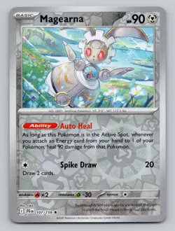 Reverse Holo Magearna 107/159 Rare SV09: Journey Together Pokemon - Image 1