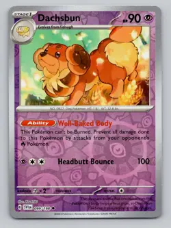 Reverse Holo Dachsbun 099/198 Uncommon SV01: Scarlet & Violet Base Set Pokemon - Image 1
