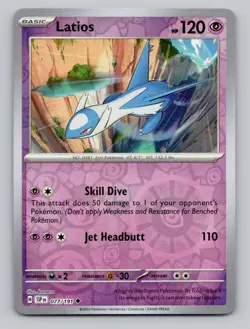 Reverse Holo Latios 077/191 Uncommon SV08: Surging Sparks Pokemon - Image 1