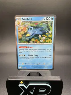 Golduck 8 Black Star PROMO Cosmos SWIRL Holo Mega Pokemon TCG NM - Image 2